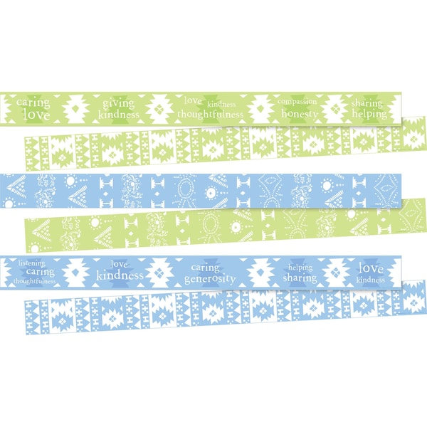 Barker Creek Thoughtful & Kind Double-Sided Trim Set, 3 designs, 36/set, PK36 4037 - main